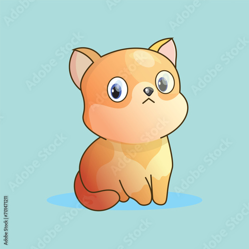 The character of a cute brown puppy is cute and adorable