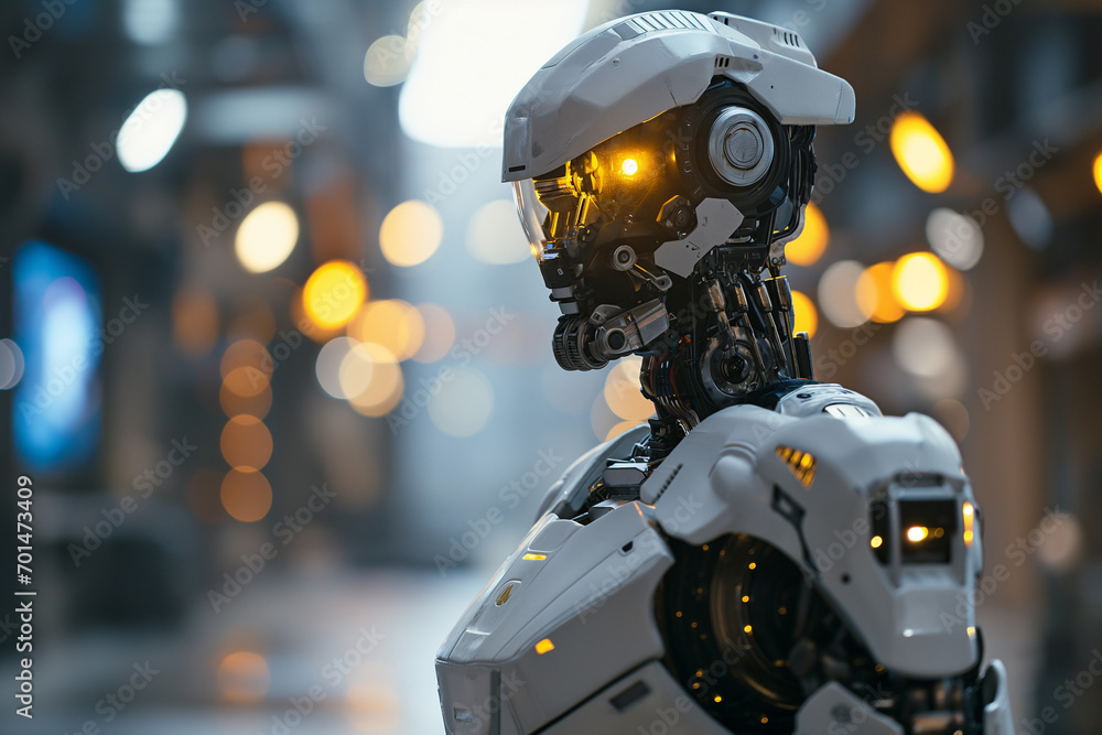 Machine learning, robot arm, artificial intelligence, human assistance. Connections to a data network. Android equipped with artificial intelligence. Artificial intelligence in people's daily lives Machine learning, robot arm, artificial intelligence, human assistance. Connections to a data network. Android equipped with artificial intelligence. Artificial intelligence in people's daily lives