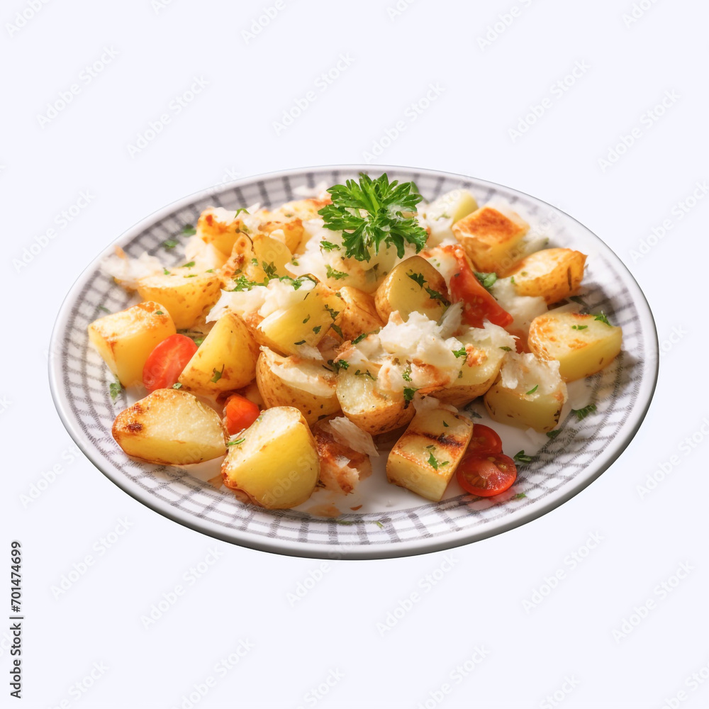 tasty placki ziemniaczane plate isolated on transparent background created with Generative Ai tasty placki ziemniaczane plate isolated on transparent background created with Generative Ai