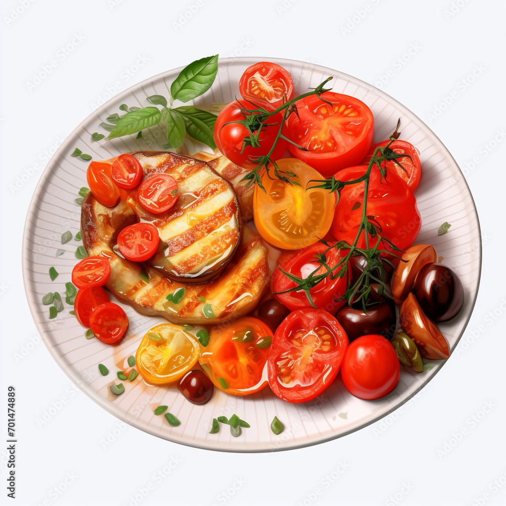tasty placki ziemniaczane plate isolated on transparent background created with Generative Ai tasty placki ziemniaczane plate isolated on transparent background created with Generative Ai