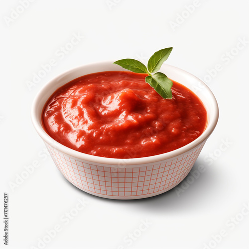 tasty red sauce isolated on transparent background created with Generative Ai