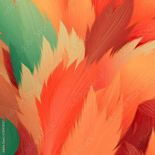 A Close Up of a Vibrant Feather Pattern