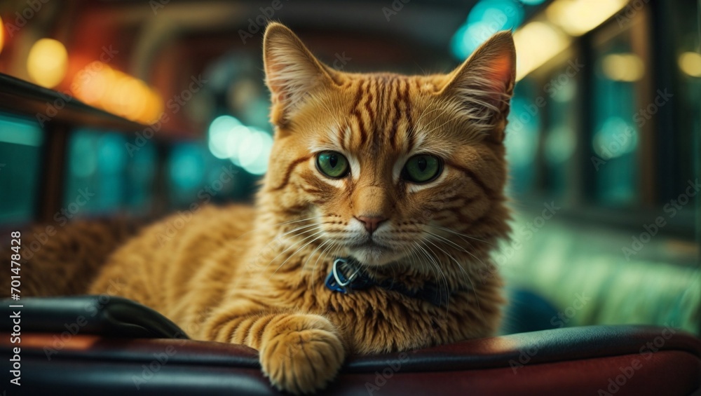 Fantasy portrait of a cute kitty cat. Love for animals. Animal rescue idea. With copy space. Fantasy portrait of a cute kitty cat. Love for animals. Animal rescue idea. With copy space.