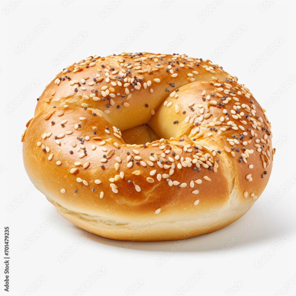 tasty bagel isolated on transparent background created with Generative Ai tasty bagel isolated on transparent background created with Generative Ai