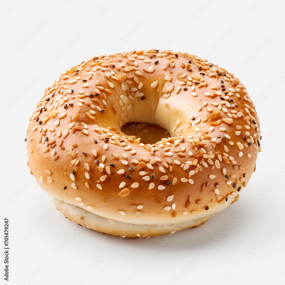 tasty bagel isolated on transparent background created with Generative Ai tasty bagel isolated on transparent background created with Generative Ai