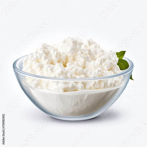 Wallpaper Mural bowl of cottage cheese isolated on transparent background created with Generative Ai Torontodigital.ca