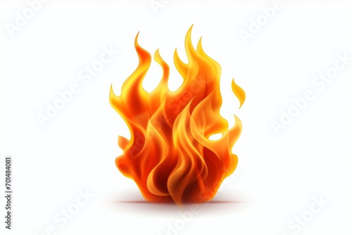 fire flame icon isolated on white background ultra detailed