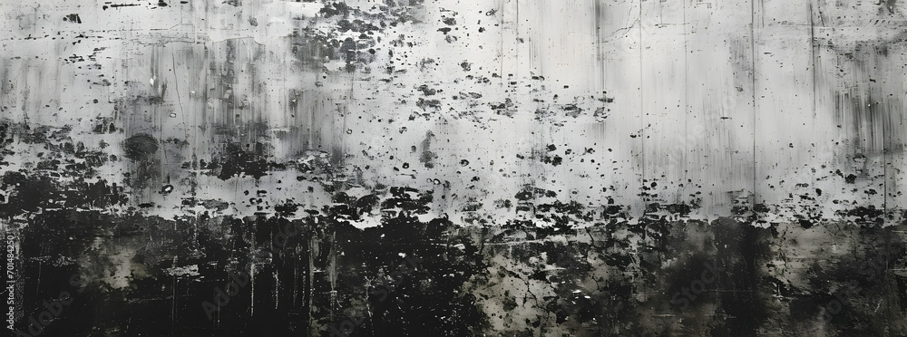 Fototapeta premium Old wall texture cement dark black gray background abstract grey color light with white gradient