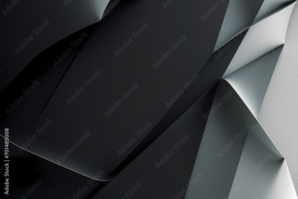 Abstract Black Background. colorful wavy design wallpaper. creative graphic 2 d illustration. trendy fluid cover with dynamic shapes flow. - obrazy, fototapety, plakaty 