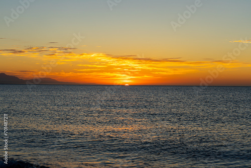 Sunrise over Mediterranean Sea, Costa del Sol, Malaga, Spain © Vitali