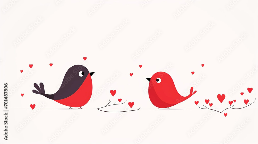 copy space, simple illustration, valentine cute birds couple falling in love, handdrawn. Cute valentine card with birds. Beautiful background or for valentine’s day. Beautiful background. Valentine’s copy space, simple illustration, valentine cute birds couple falling in love, handdrawn. Cute valentine card with birds. Beautiful background or for valentine’s day. Beautiful background. Valentine’s