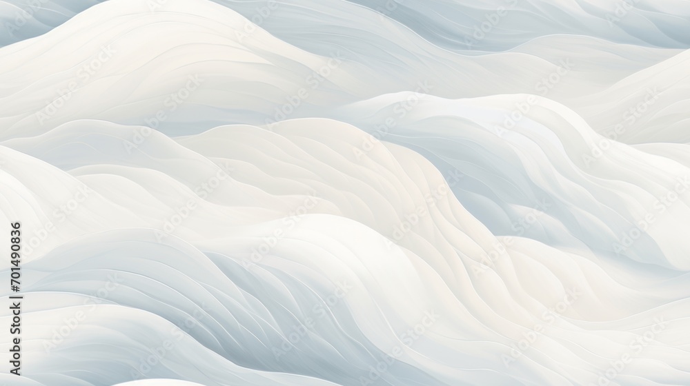 Obraz premium a close up of a white wallpaper with wavy lines and a black bird on top of one of the walls.