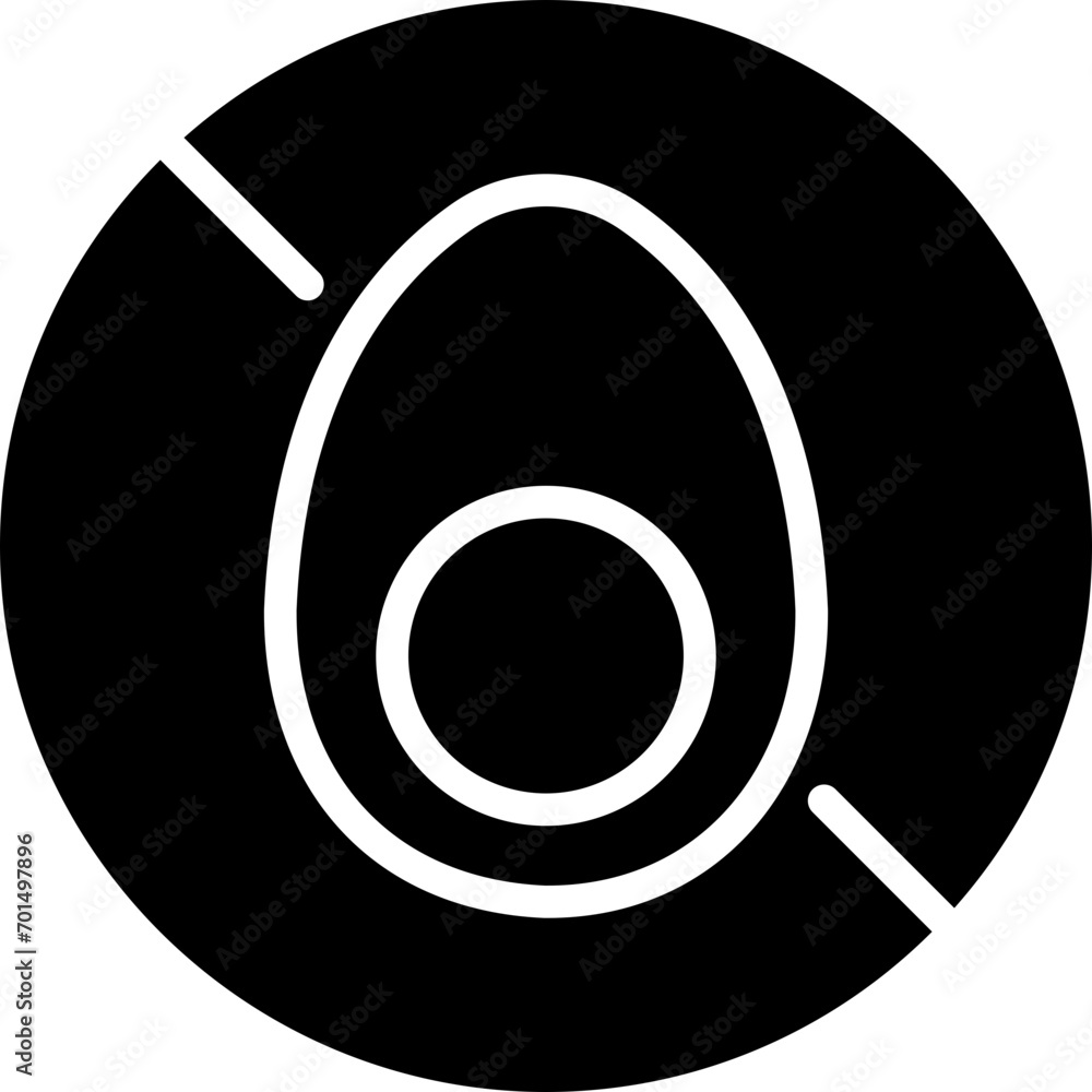 no eggs black icon no eggs black icon