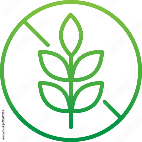 gradient green icon - Plant, plants, botany,	