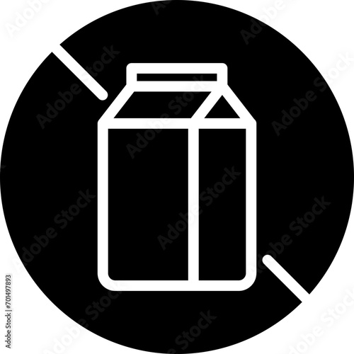 Box, Milk black icon