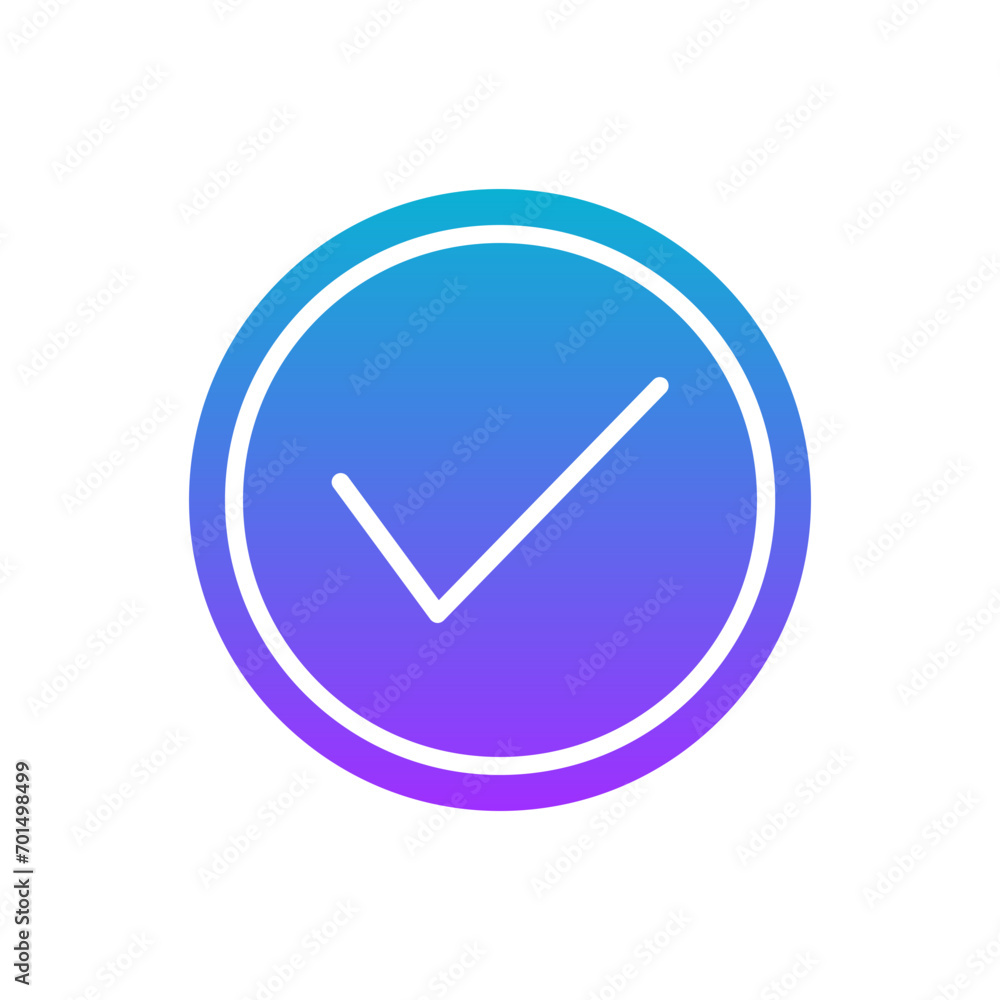 coloured and colorful blue white icon - Button ok coloured and colorful blue white icon - Button ok