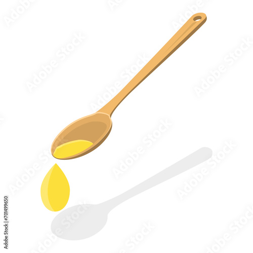 3D Isometric Flat Vector Illustration of Cooking Ingredients, Culinary Food Icons. Item 7