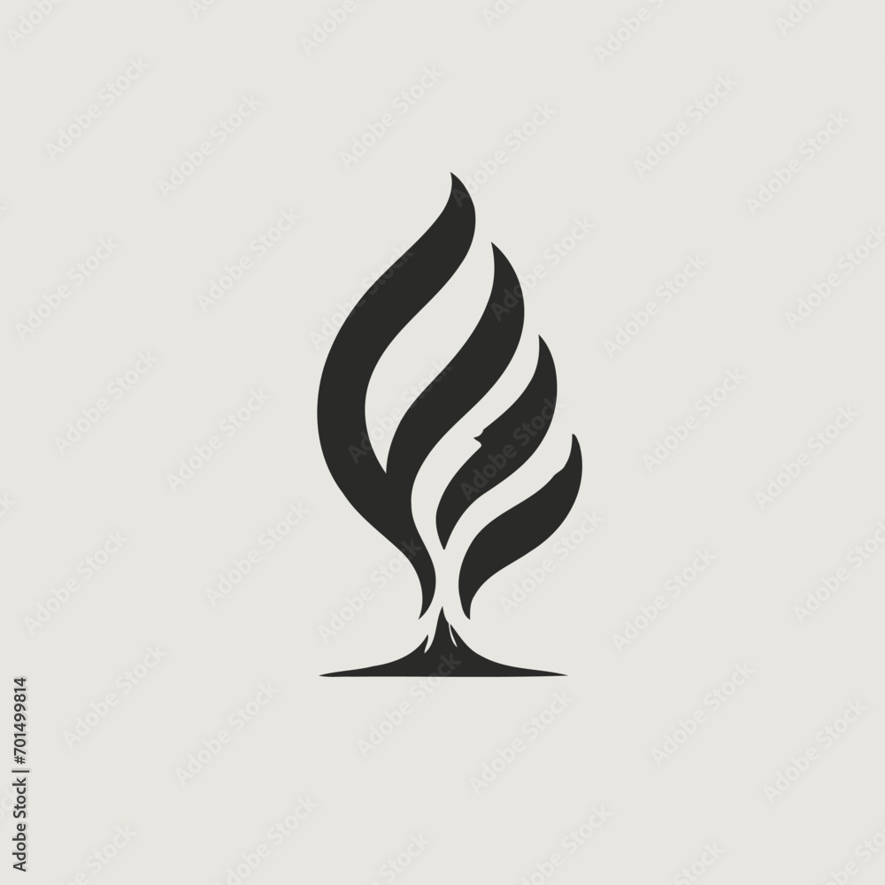 Naklejka premium Flame Logo Design EPS format Very Cool 