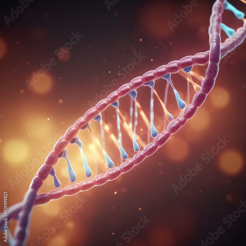 3D Graphic DNA rendering for background