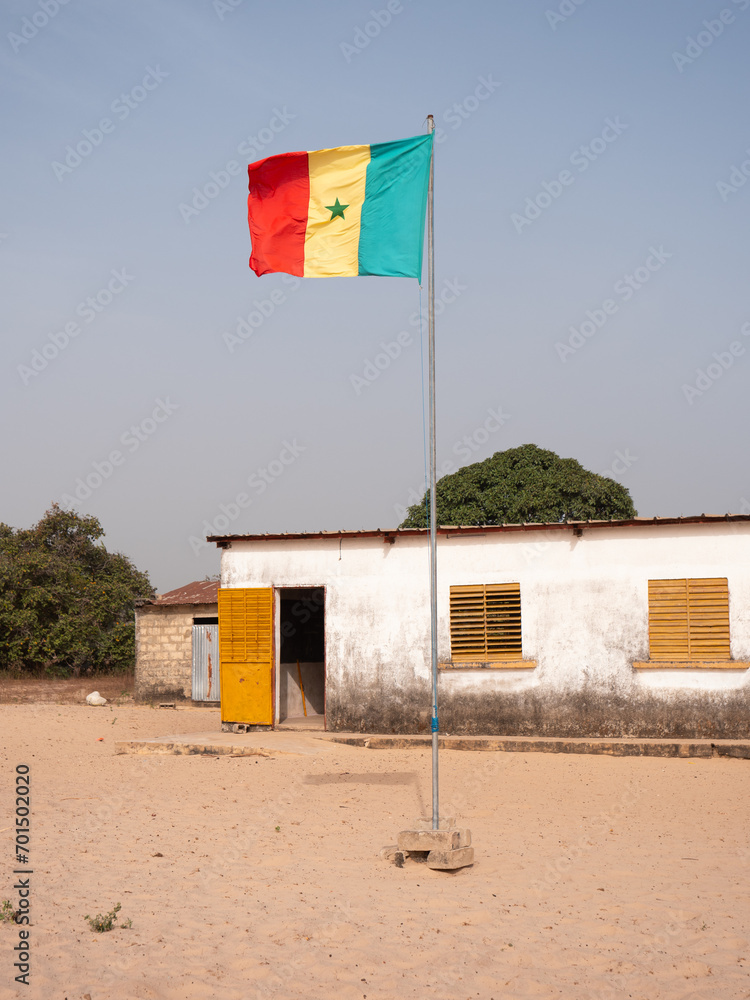 Wiejska szkoła w Senegalu - obrazy, fototapety, plakaty 