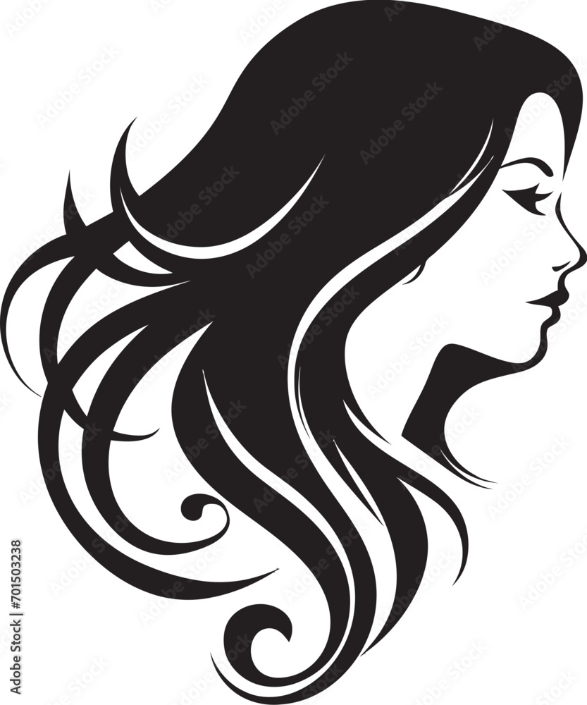 Captivating Shadows Womans Profile in Black Sleek Mystique Silhouette of a Beautiful Woman Captivating Shadows Womans Profile in Black Sleek Mystique Silhouette of a Beautiful Woman