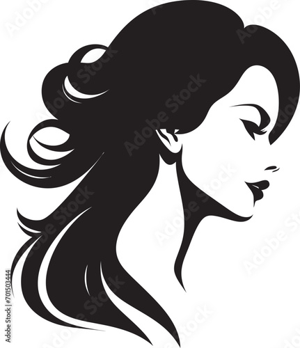 Aesthetic Aura Iconic Silhouette of a Woman Captivating Shadows Black Womans Silhouette