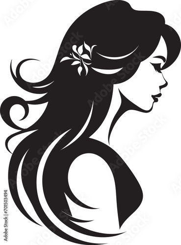 Mystical Grace Iconic Womans Silhouette Charming Contours Silhouette of Beauty