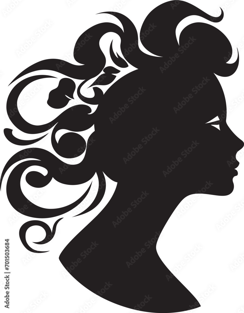 Divine Contours Iconic Silhouette of Beauty Ethereal Grace Black Womans Face Silhouette Divine Contours Iconic Silhouette of Beauty Ethereal Grace Black Womans Face Silhouette