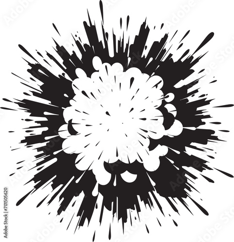 Explo Rumble Dynamic Black Blast Kapow Spectrum Cartoon Explosion Icon
