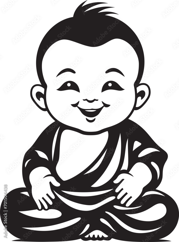 Zen Blossom Vector Zen Emblem Buddha Babe Black Cartoon Buddha Zen Blossom Vector Zen Emblem Buddha Babe Black Cartoon Buddha