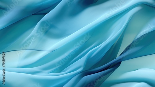  a close up of a blue fabric with wavy lines on the top and bottom of the fabric on the bottom of the image.