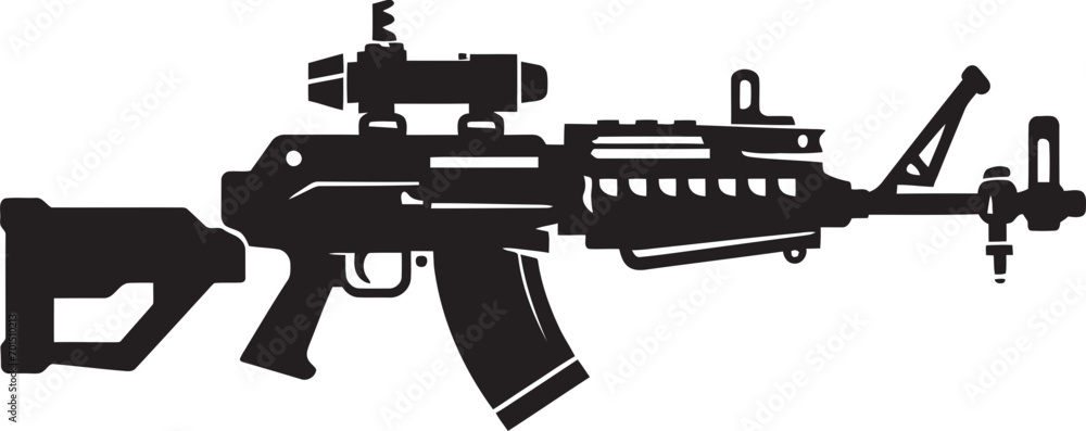 Rapid Strike Armory Vector Emblem Modern Shooter Arsenal Black Emblematic