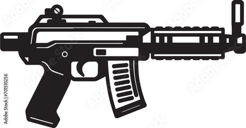 Modern Combat Armament Black Iconic ShadowStrike Arsenal Vector Logo
