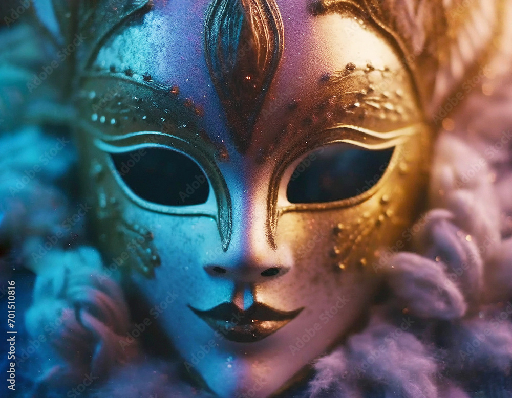 Venetian carnival mask, close up