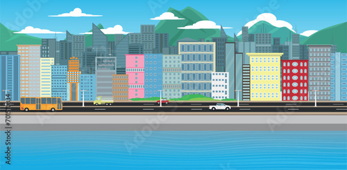 A view from the port city