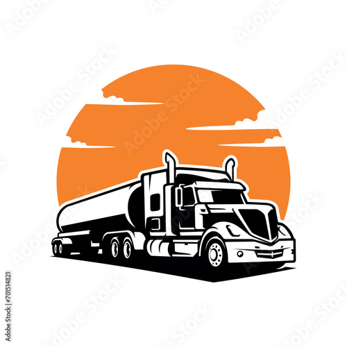 tanker truck illustration vector