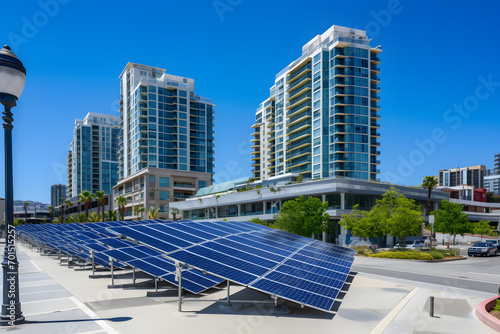solar panels on the street