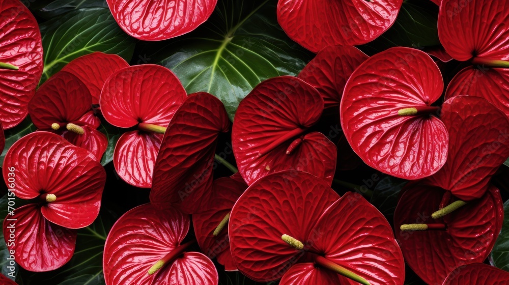  a group of red flowers with green leaves on the top and bottom of the flowers on the bottom and bottom of the flowers on the bottom of the petals.