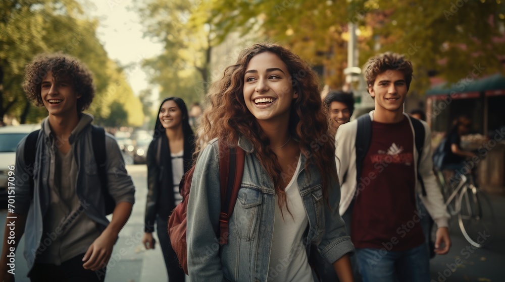 Group of Generation Z individuals Group of Generation Z individuals