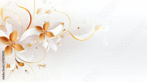 Elegant abstract background wedding flower watercolor on white background,,
Abstract Shiny Luxury Frame, Gold Color on white background photo
