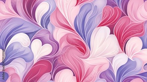 a pink, purple, and blue background with swirls of paint on the bottom of the image and the bottom of the image.