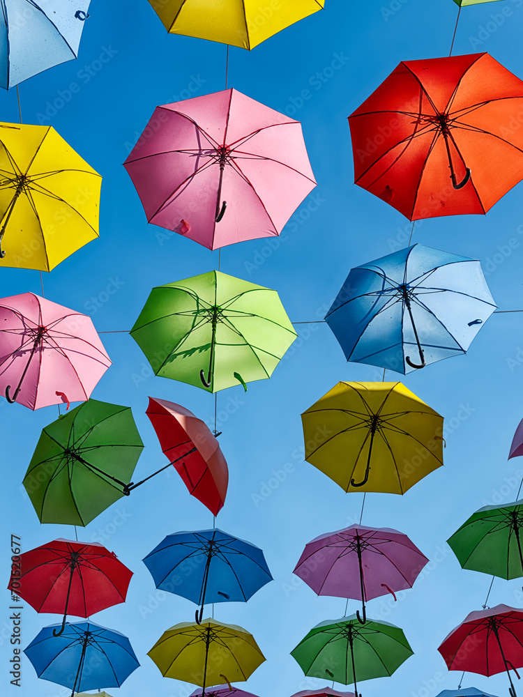 Obraz premium Umbrellas Over Salomon Street In Jerusalem