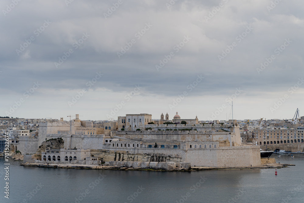 Malta. Old town Valletta. Overall plan.