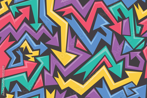 seamless pattern abstract arrow geometric design
