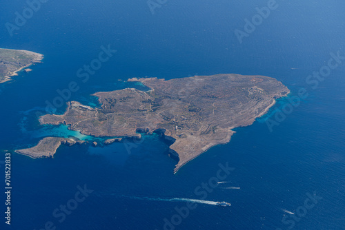Malta from an airplane. View from above. © liukovmaksym