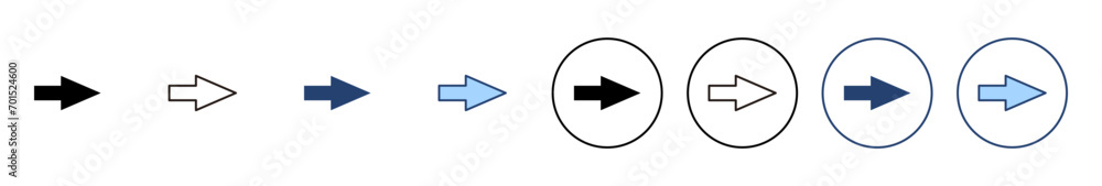 Arrow icon vector. Arrow sign and symbol for web design. Arrow icon vector. Arrow sign and symbol for web design.