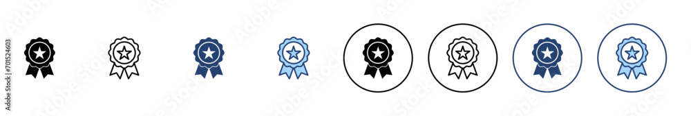 Badge icon vector. Awards icon vector. Achieve sign and symbols Badge icon vector. Awards icon vector. Achieve sign and symbols
