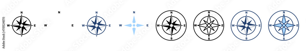 Compass icon vector. arrow compass icon sign and symbol Compass icon vector. arrow compass icon sign and symbol