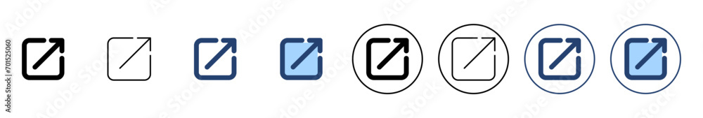 External link icon vector. link sign and symbol. hyperlink symbol External link icon vector. link sign and symbol. hyperlink symbol