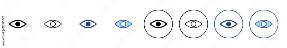Eye icon vector. Eye sign and symbol. Look and Vision icon. Eye icon vector. Eye sign and symbol. Look and Vision icon.